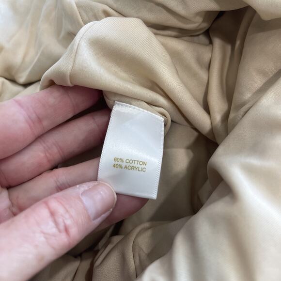 House of Harlow 1960 Tan Black Stripe Crochet Halter Midi Dress Size Small Boho - Picture 12 of 13